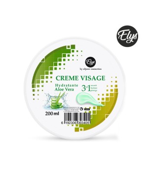 Crème Visage 3IN1 Hydratante – ELYS – Aloe Vera – 200 ml