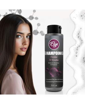Shampooing ELYS – Protéines & Kératine – 500 ml