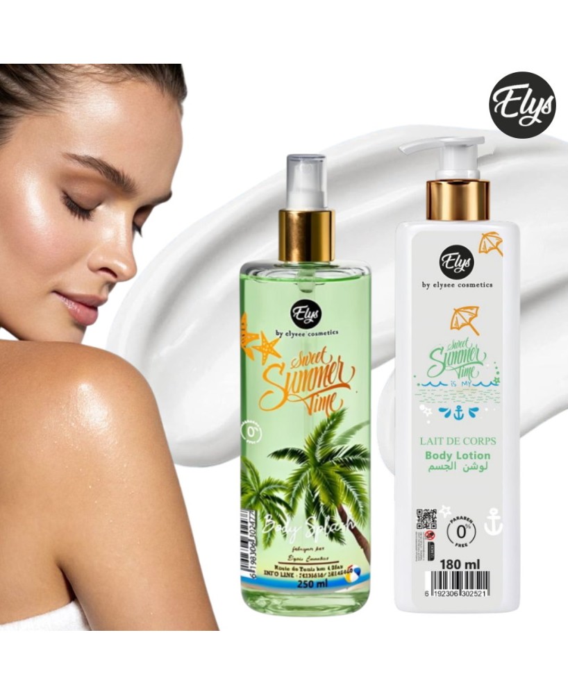 Pack ELYS Sweet Summer Time – Body Splash 250 ml + Lait de Corps 180 ml