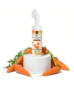Gel Nettoyant Visage Carotte – Riche en Collagène 200 ml
