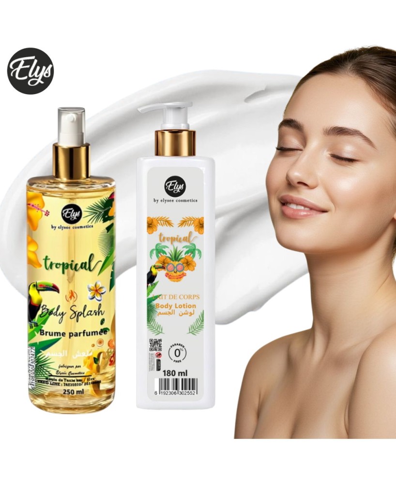 Pack ELYS Tropical – Body Splash 250 ml + Lait de Corps 180 ml