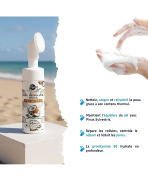 Gel Nettoyant Visage – ELYS – Noix de Coco – 200 ml
