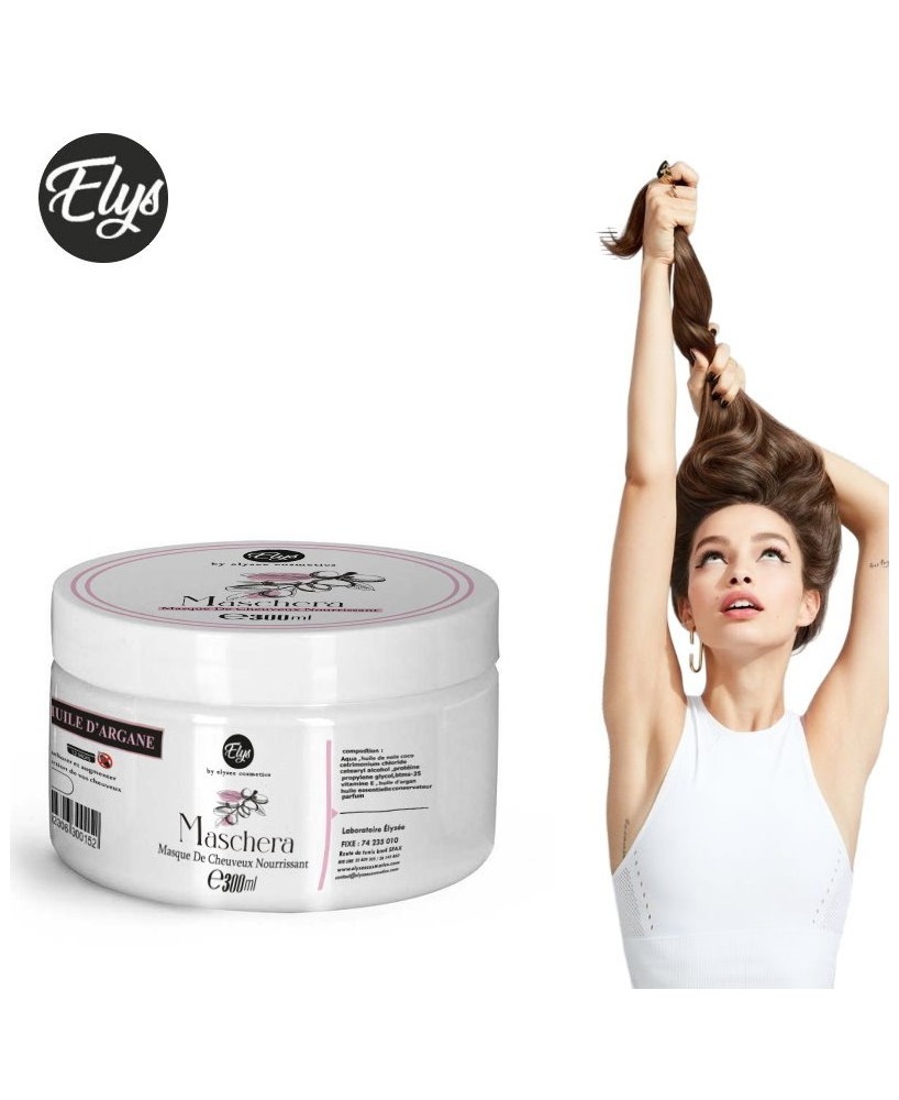 Masque Cheveux Bio à l’Argan – ELYS – Sans Sulfate – 300 ml