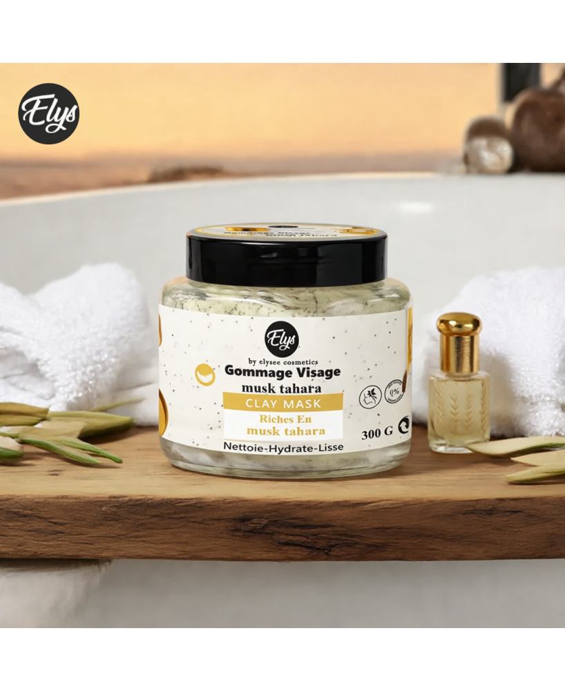Gommage Musk Tahara – ELYS – Nettoie, Hydrate & Lisse – 300 g