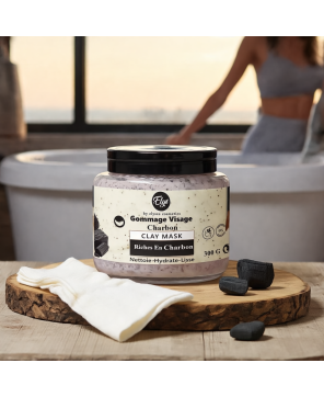 Gommage Charbon – ELYS – Nettoie, Hydrate & Lisse – 300 g