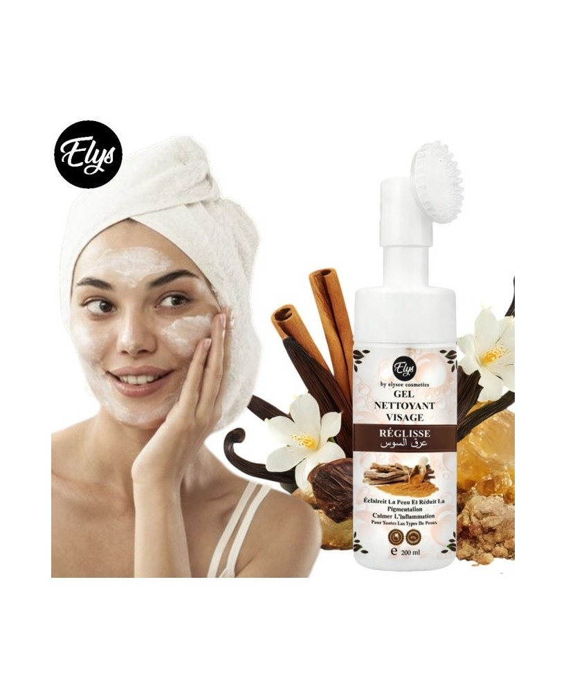 Gel Nettoyant Visage – ELYS – Réglisse – 200 ml