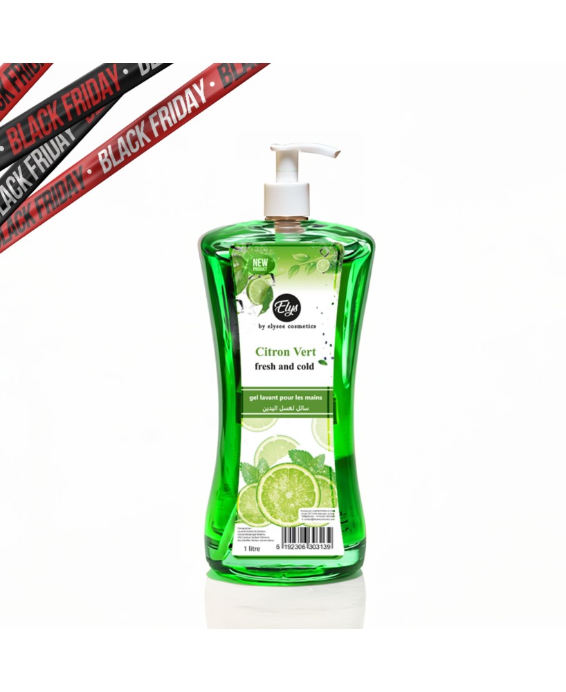 Gel Lavant Naturel & Protecteur Citron Vert – ELYS – 1 Litre