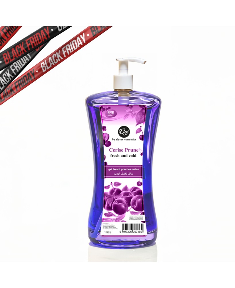 Gel Lavant Purifiant Cerise & Prune – ELYS – 1 Litre