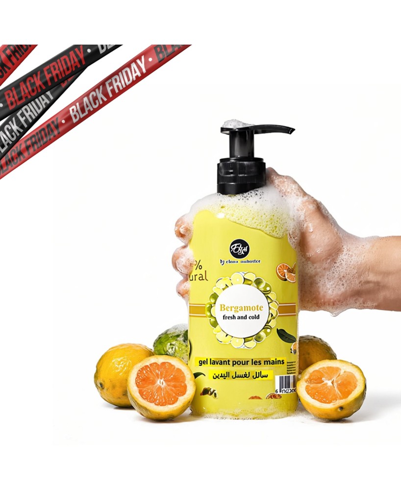 Gel Lavant des Mains Bergamote  d’Origine Naturelle – ELYS – 400 ml