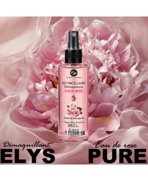 Démaquillant ELYS Eau de Rose – Douceur & Éclat 0% Alcool 0% Paraben 200 ml