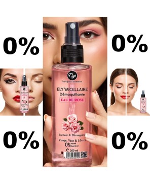 Démaquillant ELYS Eau de Rose – Douceur & Éclat 0% Alcool 0% Paraben 200 ml