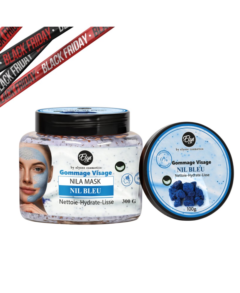 Gommage Nil Bleu – ELYS – Soin Exfoliant Naturel – 0% Sulfate & Parabène – 300 g