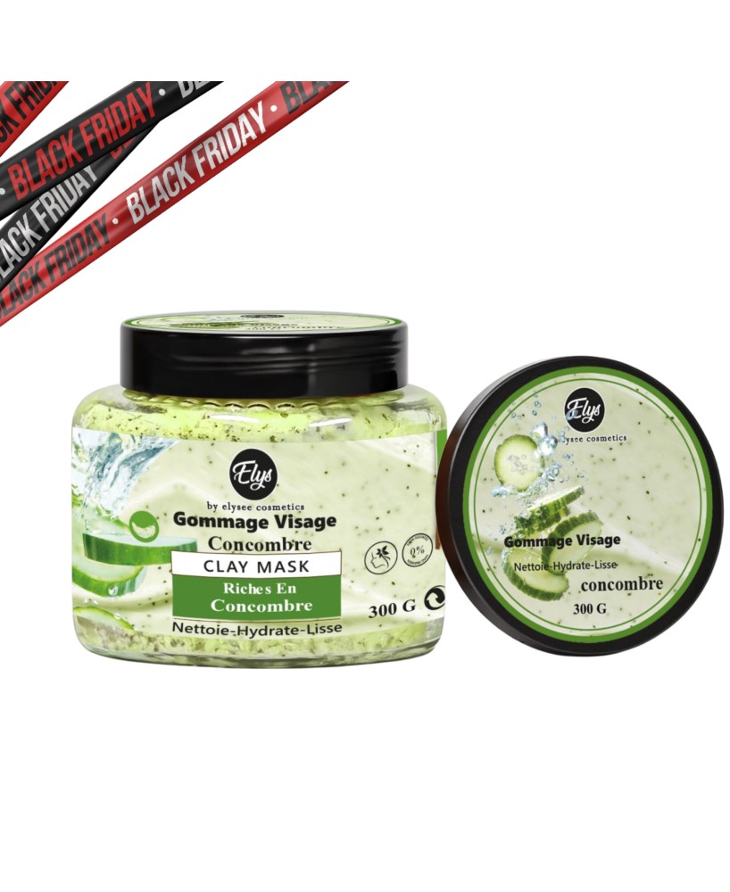 Gommage Concombre – ELYS – Nettoie, Hydrate & Lisse – 300 g