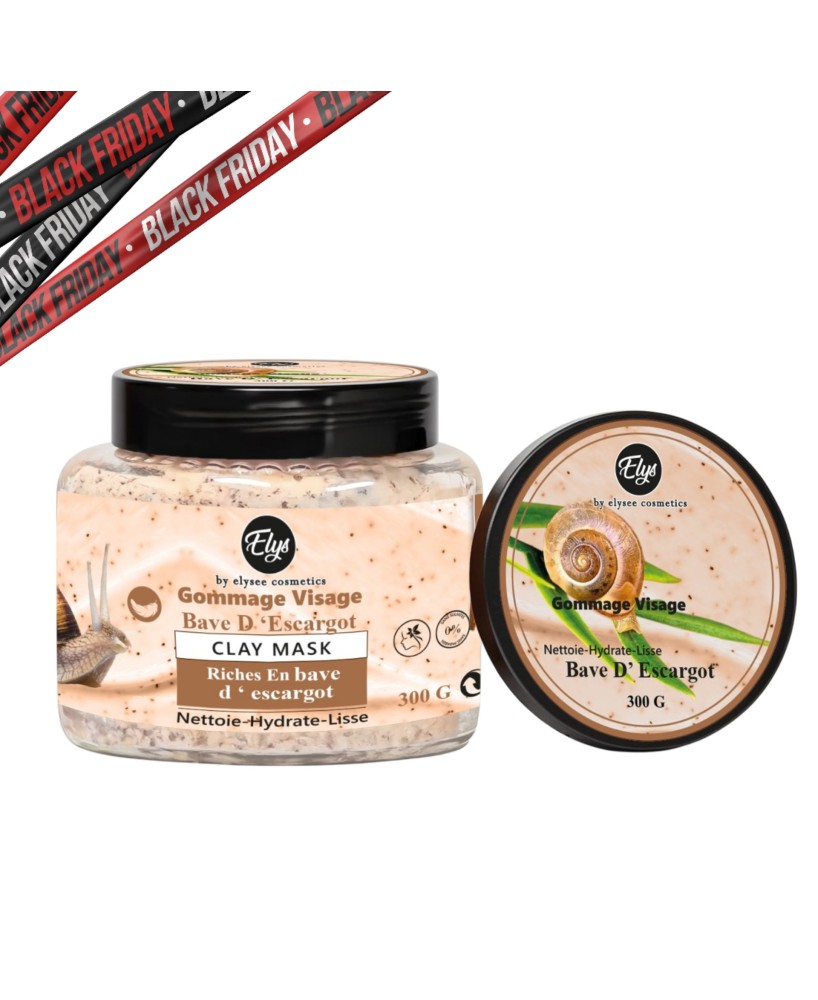 Gommage à la Bave d’Escargot – ELYS – Nettoie, Hydrate & Lisse – 300 g