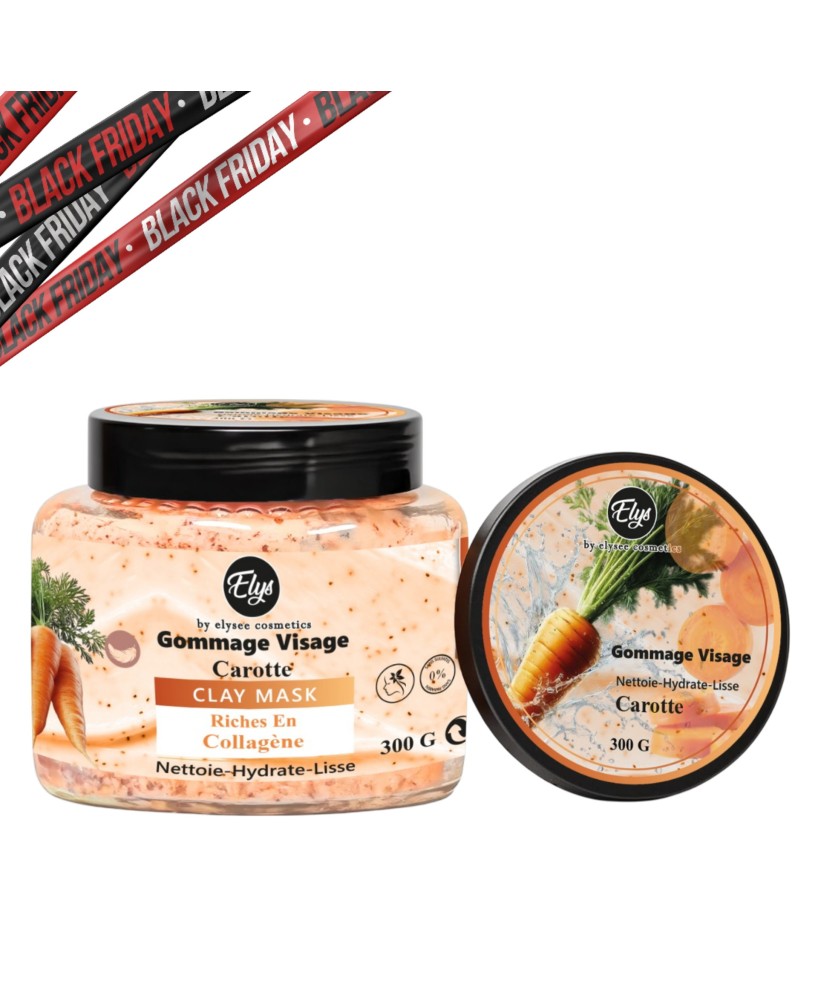 Gommage Carotte – ELYS – Nettoie, Hydrate & Lisse – 300 g