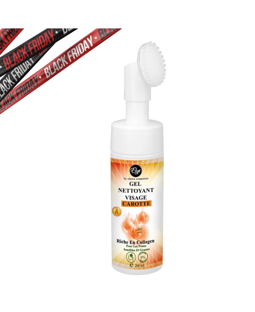 Gel Nettoyant Visage Carotte – Riche en Collagène 200 ml