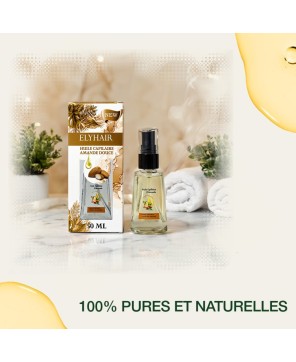 Huile Capillaire Amande Douce – Nourrissante & Réparatrice – 50 ml
