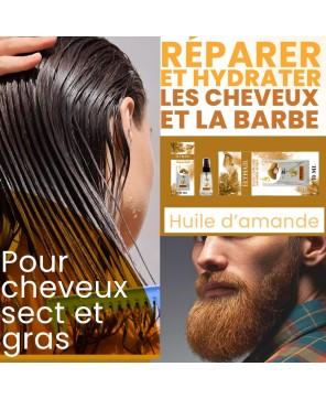 Huile Capillaire Amande Douce – Nourrissante & Réparatrice – 50 ml