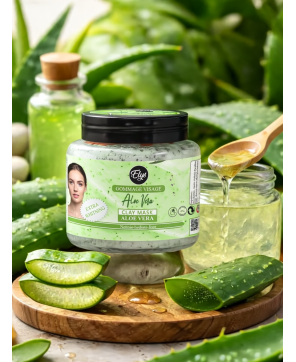 Gommage Aloe Vera – Nettoie, Hydrate & Lisse – 0% Sulfate & Parabène – 300 g
