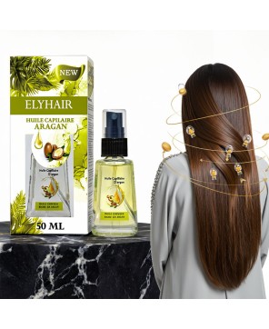 Huile Capillaire Argan – Cheveux Fortifiés & Pointes Réparées – 50 ml