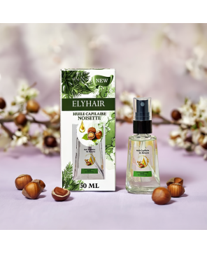 Huile Capillaire Noisette – Brillance & Douceur Quotidienne – 50 ml
