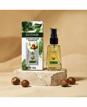 Huile Capillaire Noisette – Brillance & Douceur Quotidienne – 50 ml