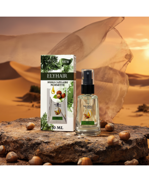 Huile Capillaire Noisette – Brillance & Douceur Quotidienne – 50 ml