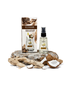 Huile Capillaire Noix de Coco Fractionnée – Nourrit, Assouplit & Hydrate – 50 ml