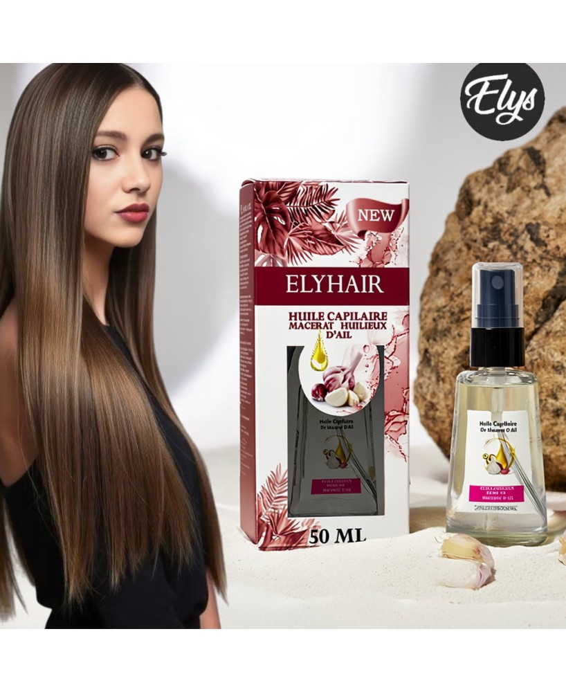 Huile Capillaire à l’Ail – Anti-chute & Stimulante – 50 ml