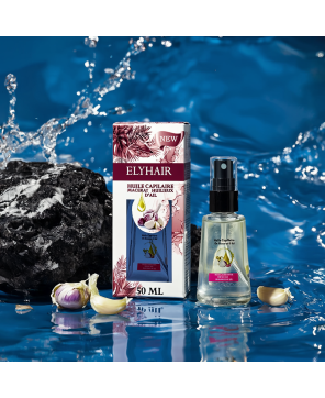 Huile Capillaire à l’Ail – Anti-chute & Stimulante – 50 ml
