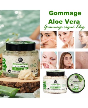 Gommage Aloe Vera – Nettoie, Hydrate & Lisse – 0% Sulfate & Parabène – 300 g