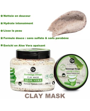 Gommage Aloe Vera – Nettoie, Hydrate & Lisse – 0% Sulfate & Parabène – 300 g