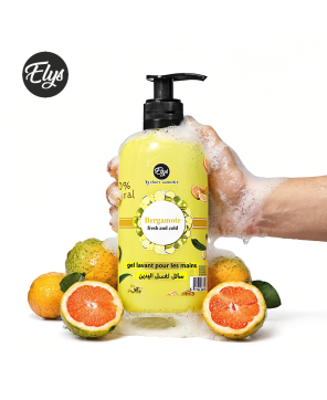 Gel Lavant des Mains Bergamote  d’Origine Naturelle – ELYS – 400 ml