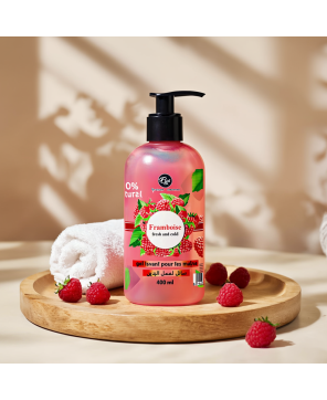 Gel Lavant des Mains Framboise Sans Colorant, Sans Paraben – ELYS – 400 ml