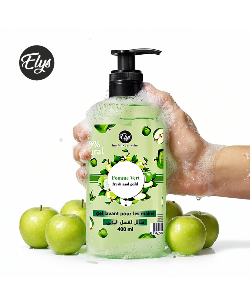 Gel Lavant des Mains Pomme Verte Pureté Naturelle – ELYS – 400 ml