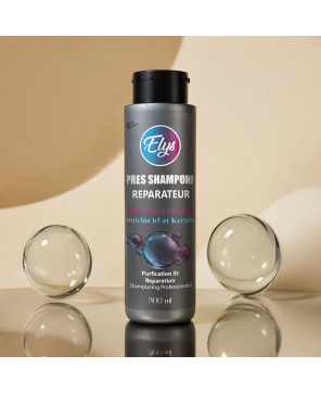 Après-Shampooing Réparateur riche en Huile d’Ail, Protéine B5 & Kératine – ELYS – 500 ml