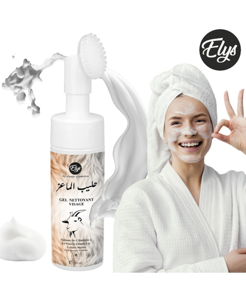Gel Nettoyant Visage ELYS – Lait de Chèvre - 200Ml