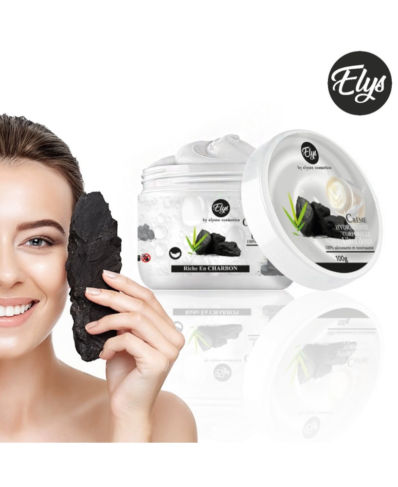 Crème Hydratante ELYS – Charbon - 100G