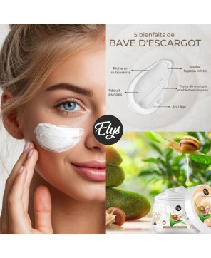 Crème Hydratante ELYS – Bave d’Escargot -100G