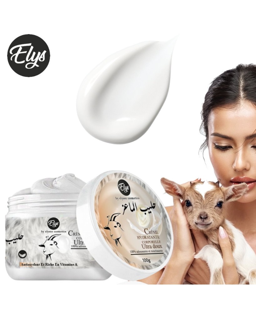 Crème Hydratante ELYS – Lait de Chèvre - 100G