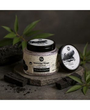 Gommage Charbon – ELYS – Nettoie, Hydrate & Lisse – 300 g