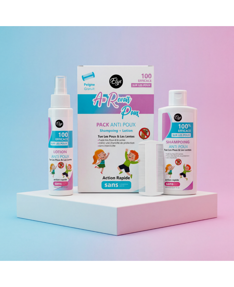 Pack Anti-Poux Elys — Shampoing + Lotion