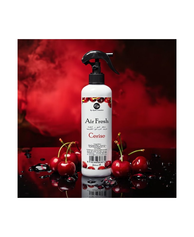 Air Fresh ELYS – Cerise – Désodorisant d’Atmosphère – 200 ml pistolet