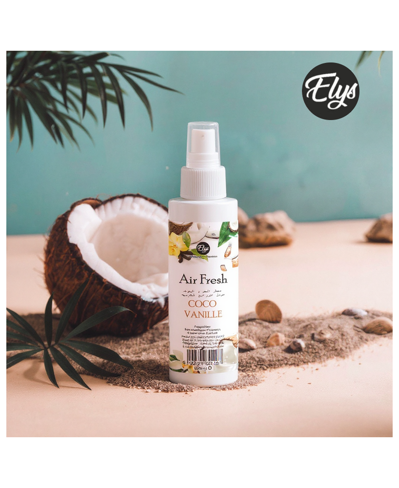 Air Fresh ELYS – Coco Vanille – Désodorisant d’Atmosphère – 200 ml vapo