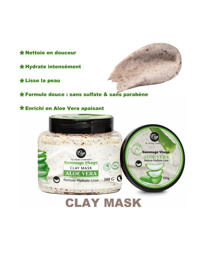 Gommage Aloe Vera – ELYS – Nettoie, Hydrate & Lisse – 300 g