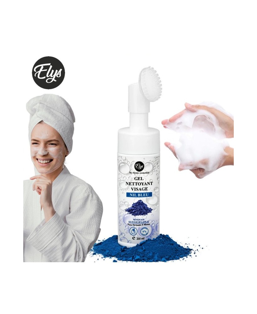 Gel Nettoyant Visage ELYS – Nile Bleu 200 ml – Pack Revendeur 7 + 1 Gratuit (8 pièces)