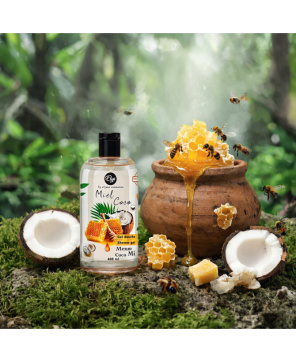 ELYS Gel Douche Miel & Noix de Coco – 400 ml (Carton de 12 pièces + 1 gratuite)