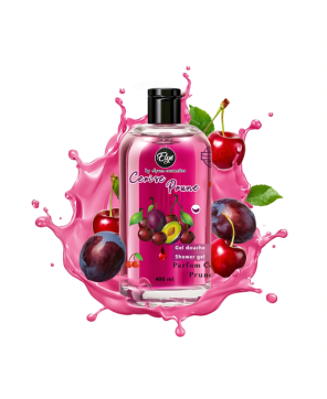 Gel Douche ELYS – Cerise & Prune – 400 ml (Carton de 12 pièces + 1 gratuite)