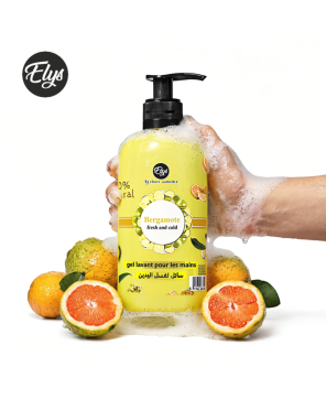 Gel Lavant pour les Mains ELYS – Bergamote – 400 ml (Carton de 12 pièces + 1 gratuite)
