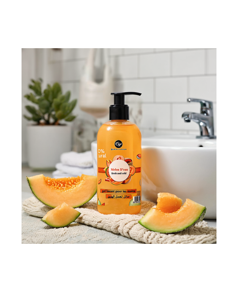Gel Lavant pour les Mains ELYS – Melon d’Eau – 400 ml (Carton de 12 pièces + 1 gratuite)